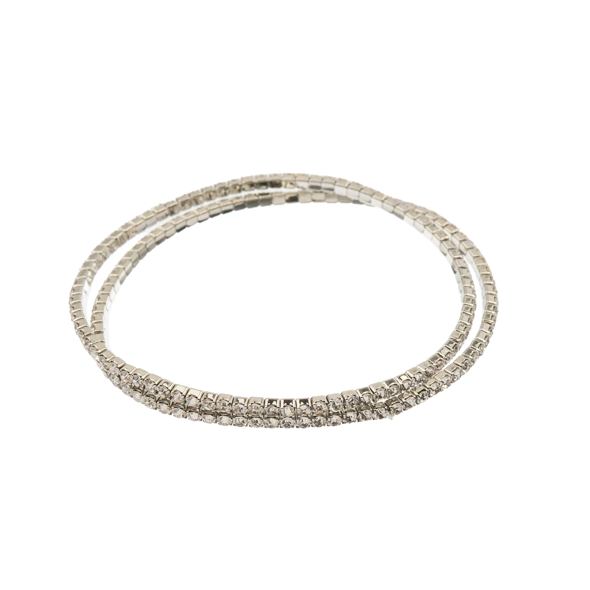 Crystal Lane DIY Silver & Crystal Rhinestones Bracelets, 2ct.